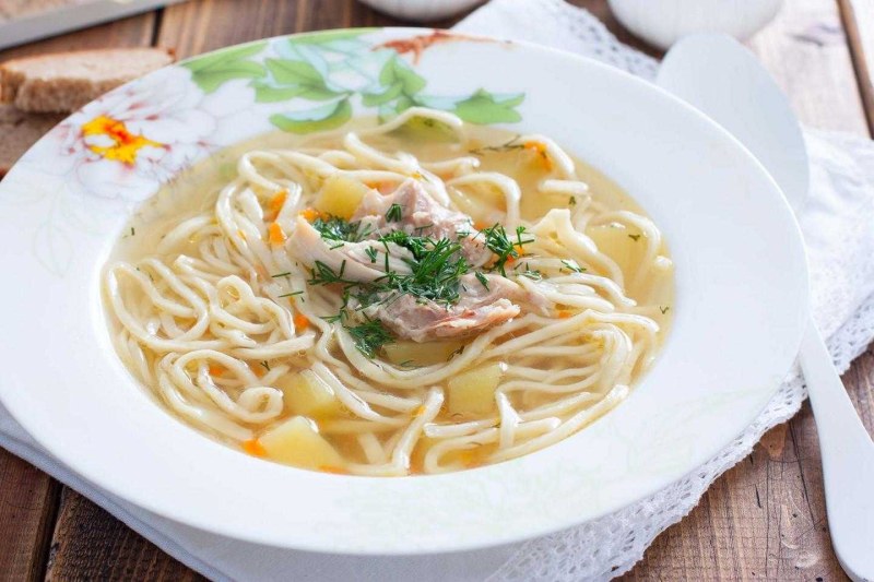 Куриная лапша классический
