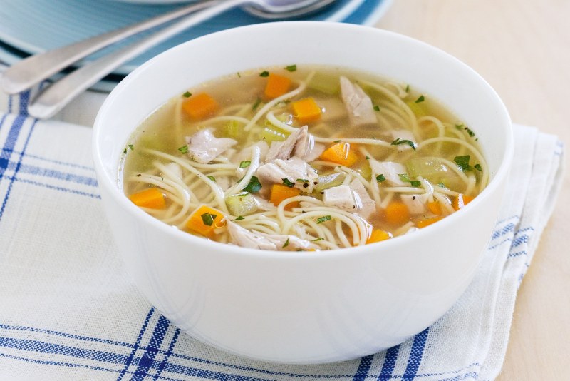 Суп куриный с лапшой и картофелем