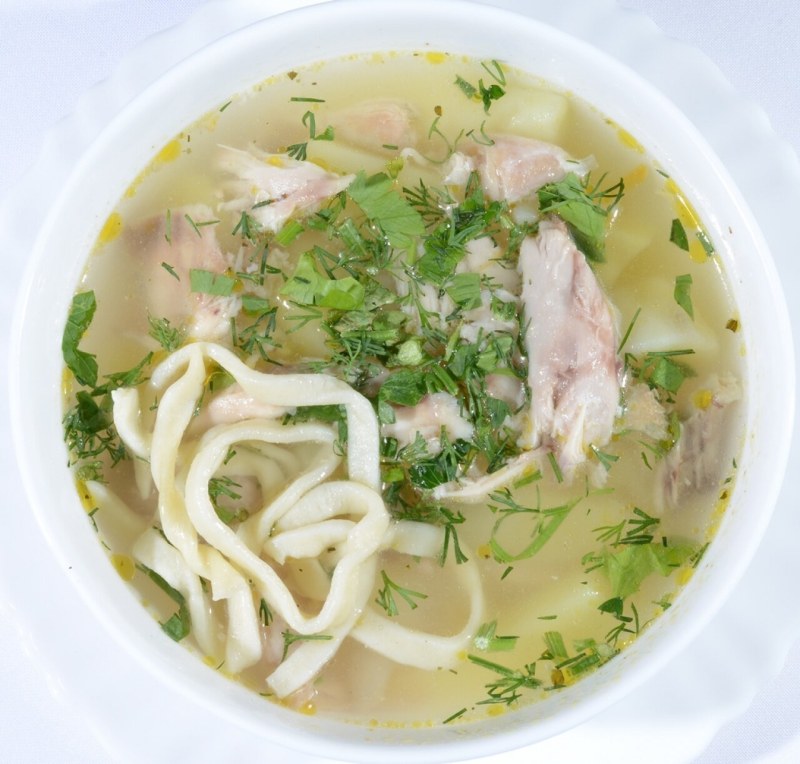 Бульон с курицей