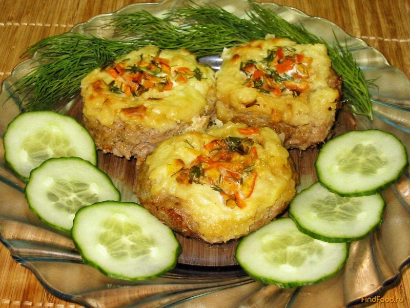 Макаронные гнезда с фаршем ресторан