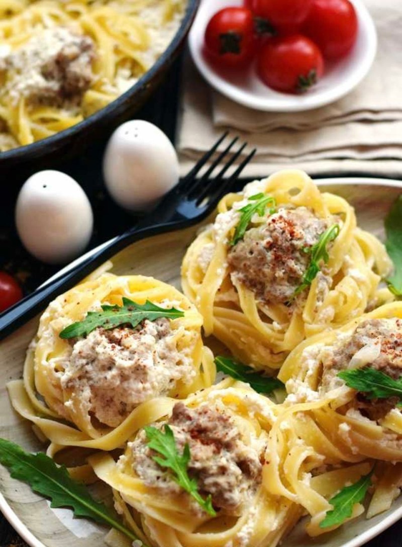 Тортильони с итальянской овощной смесью