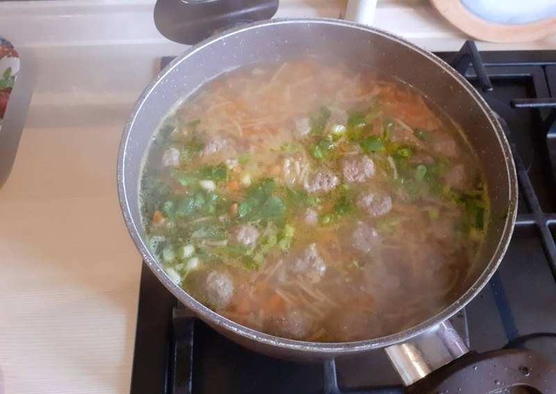 Суп с сердечками