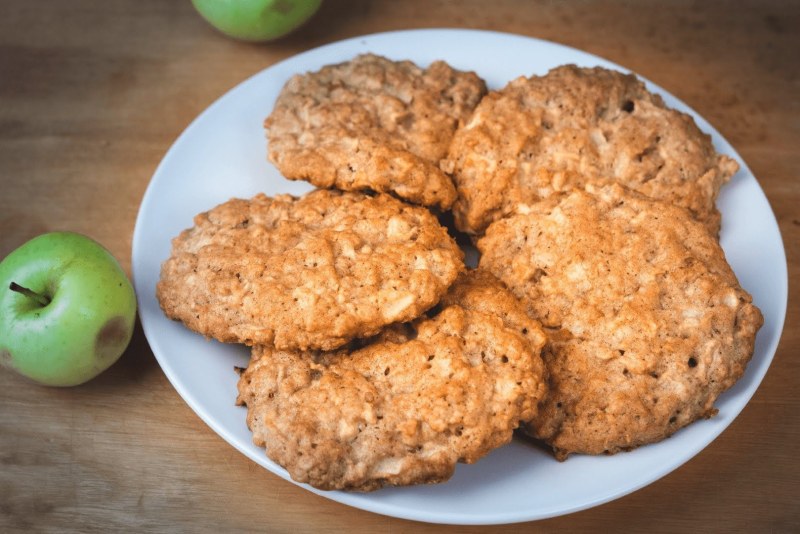Овсяное печенье сяблокои
