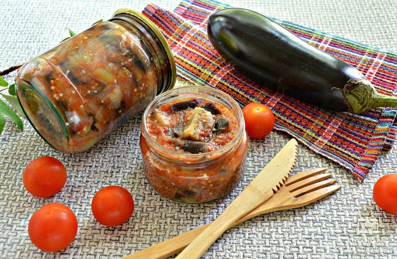 Баклажаны с морковью на зиму