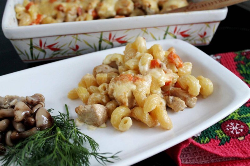 Макароны с курочкой