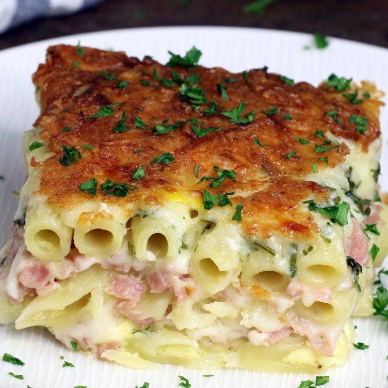 Макаронник запеканка