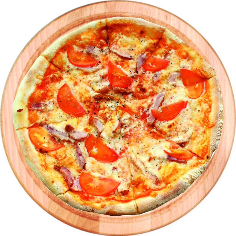 Пицца с копченой курицей