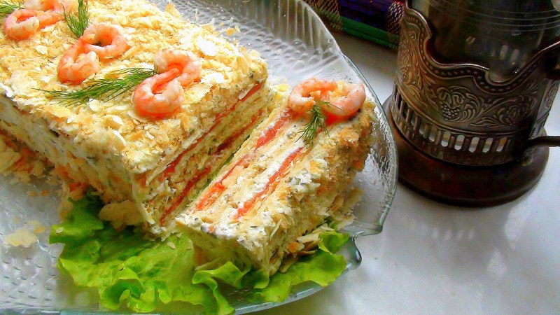 Закусочный торт Наполеон