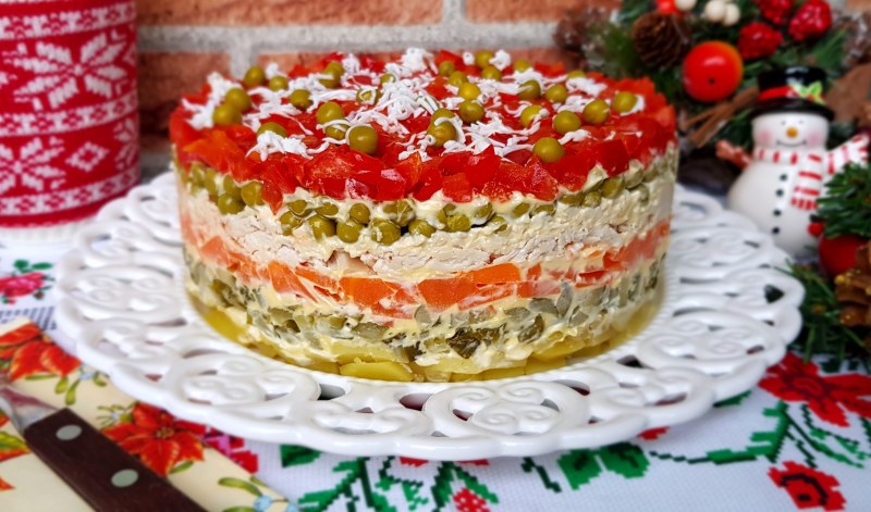 Шпинатный закусочный торт