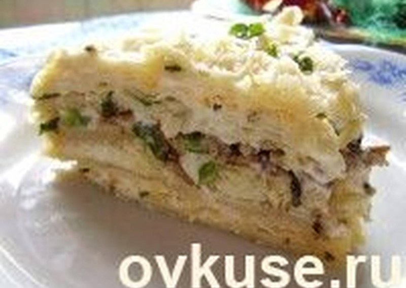 Людмила Мороз закусочный торт Наполеон