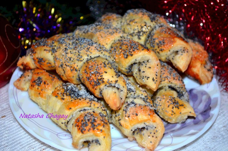 Пирог улитка с маком