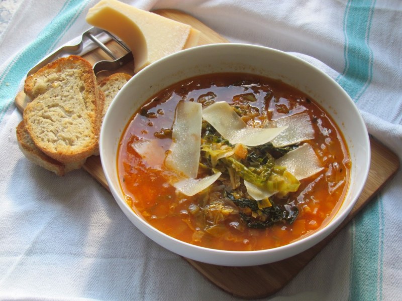 Традиционный Тосканский суп Риболлита (Ribollita)