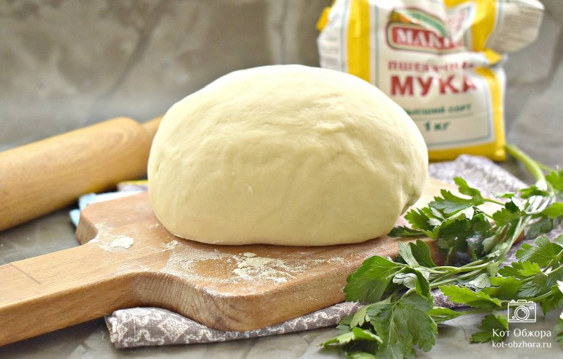 Тесто на пирожки без молока и кефира