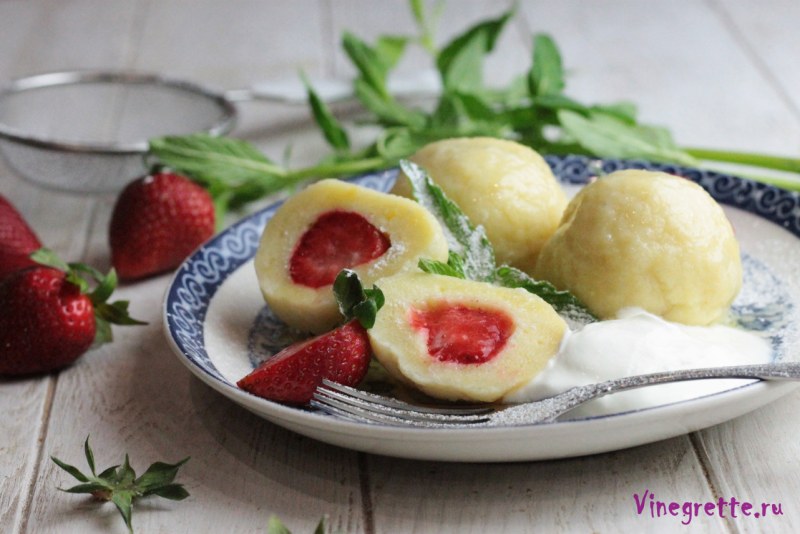 Галушки с маслом