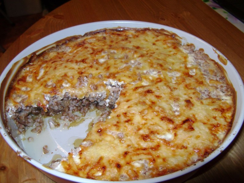 Запеканка с мясом и картошкой