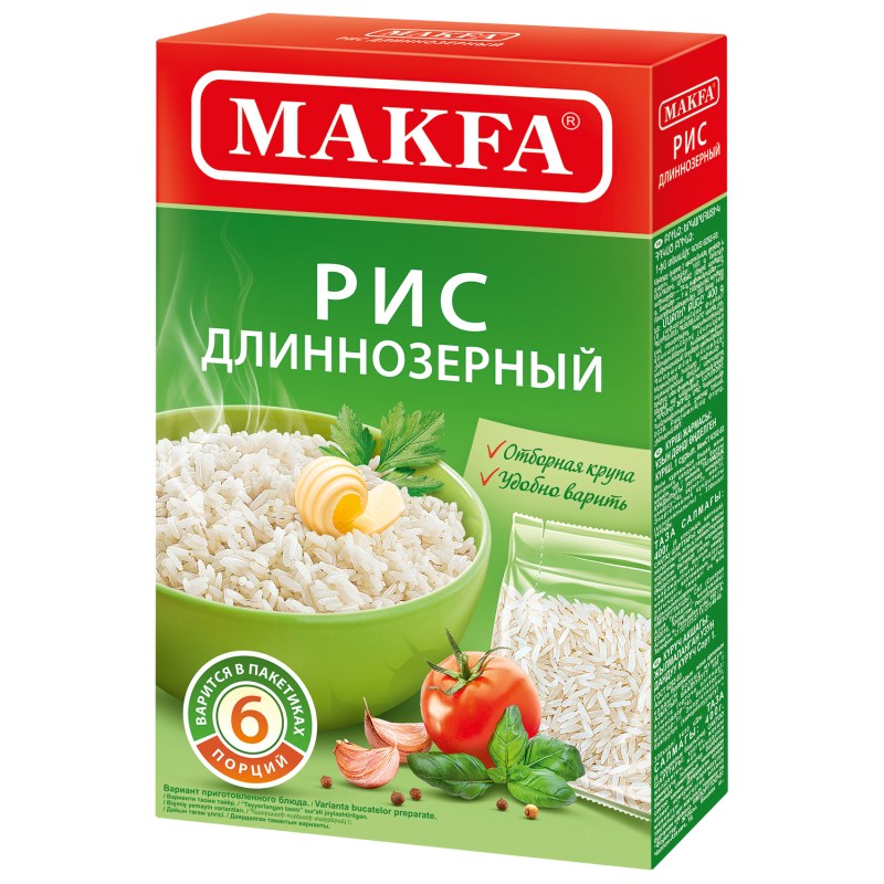 Вар.пак.Макфа рис круглозернистый 580гр 400гр