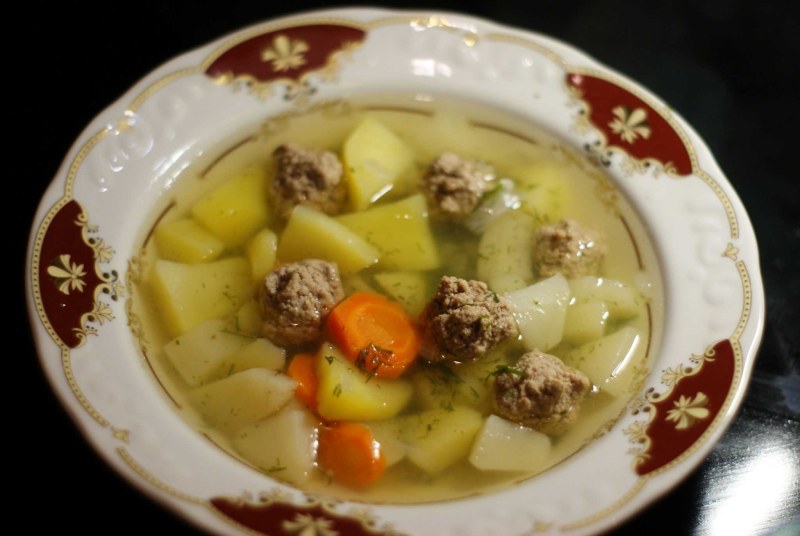 Галушки с пюре