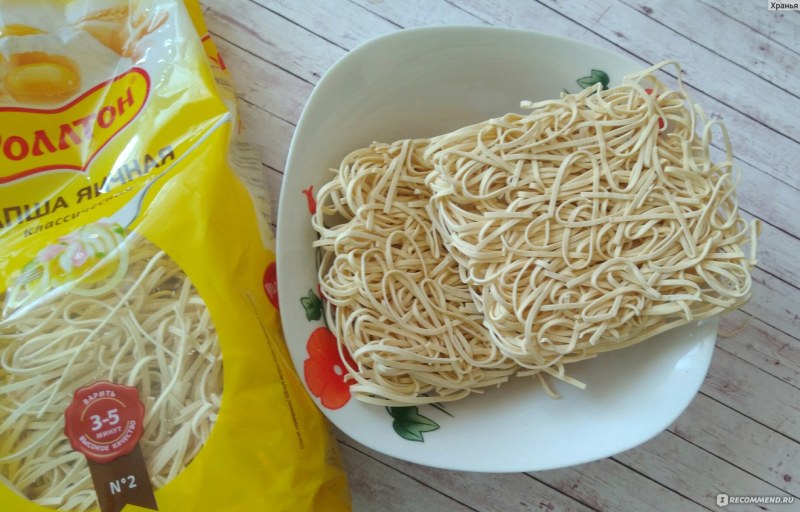Лапша яичная толстая