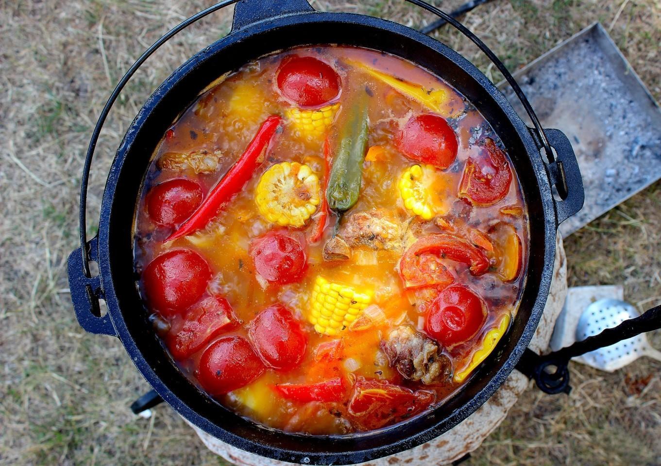 Рецепт говядины в казане на костре