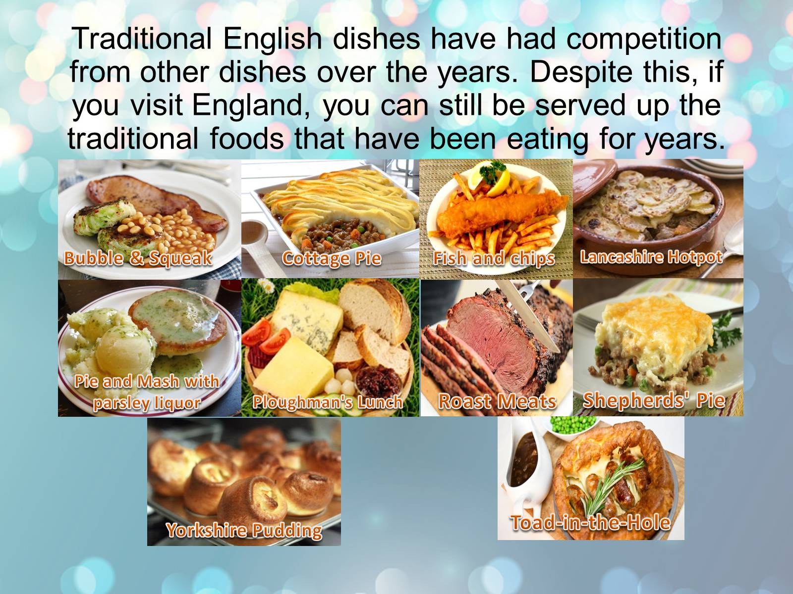 English meals презентация