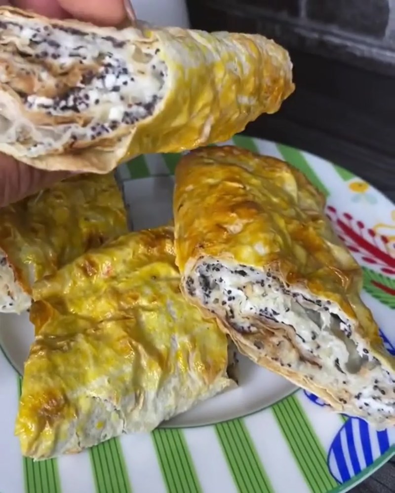 Маковый пирог круглый