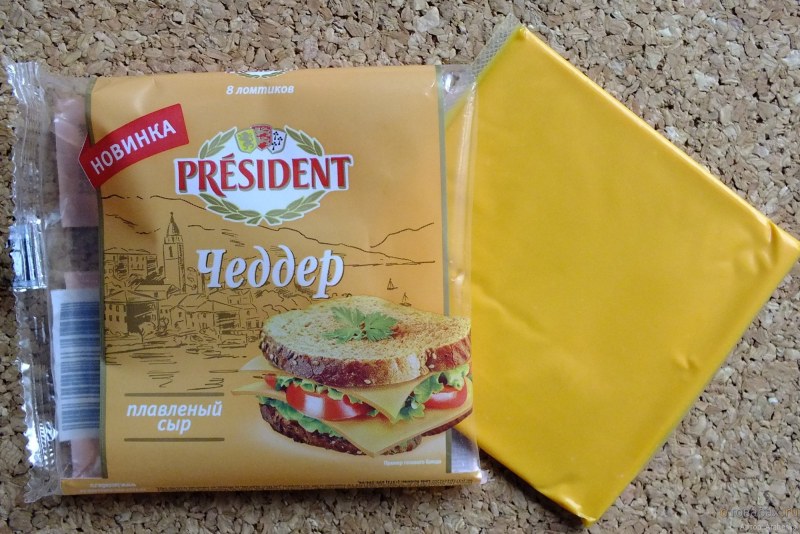 Сыр пластинами для бургеров