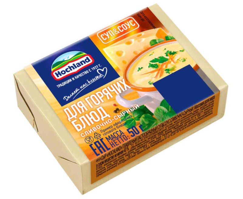 Сыр сливочный в упаковке