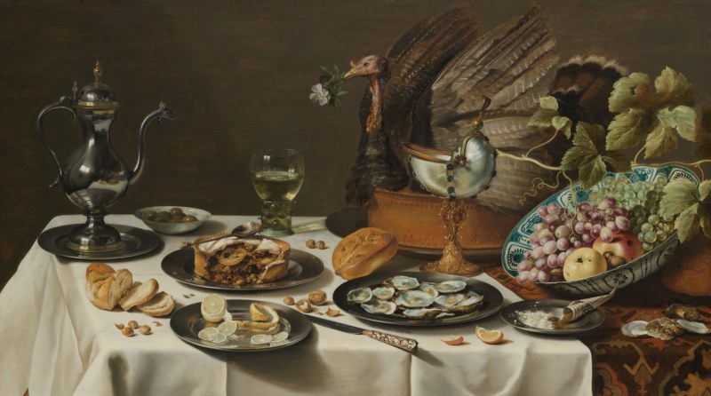 Виллем клас Хеда. Натюрморт с пирогом, 1627