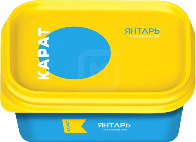 Сыр карат плавленый янтарь 45%