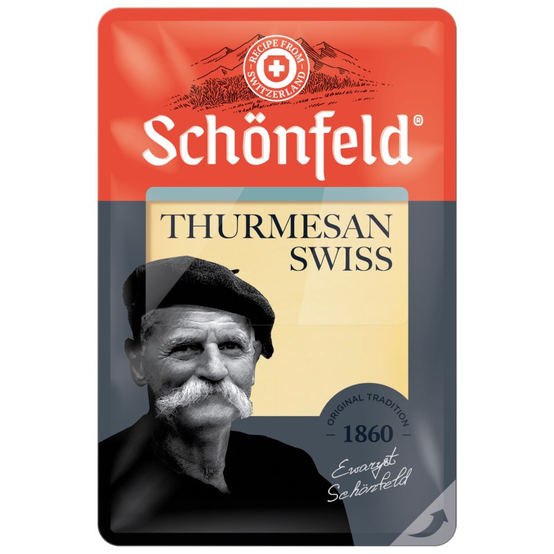 Сыр полутвердый Schonfeld Swiss Thurmesan 52%