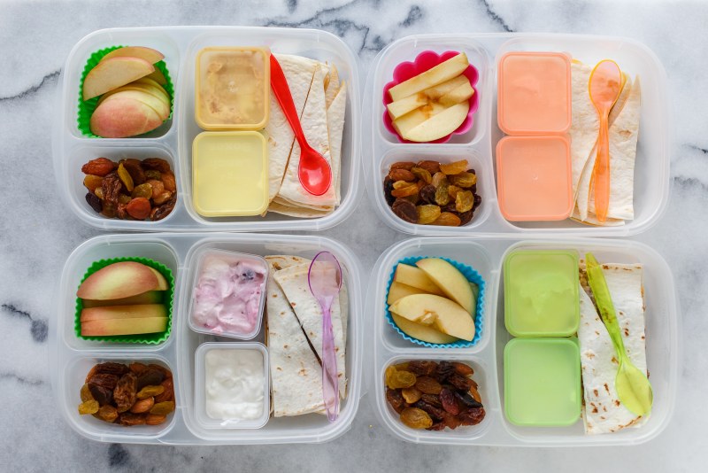 School packed lunch