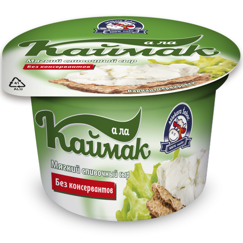 Сыр Mlekara Sabac а ла каймак 70% 250г