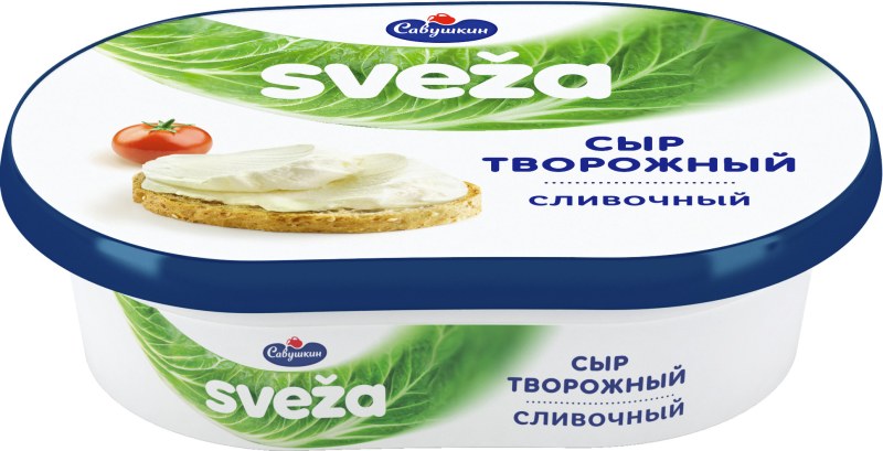 Савушкин сыр творожный sveza легкий 150г