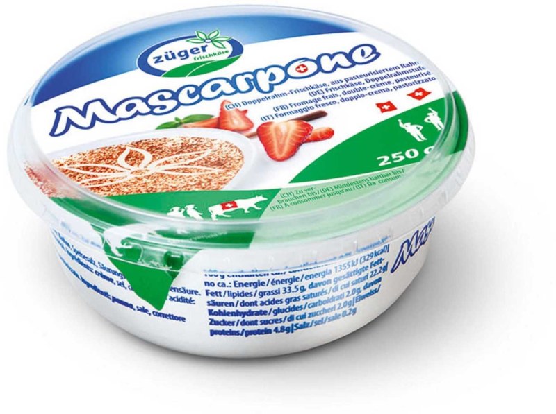 Сыр Zuger frischkase сливочный маскарпоне мягкий крем-сыр 80%