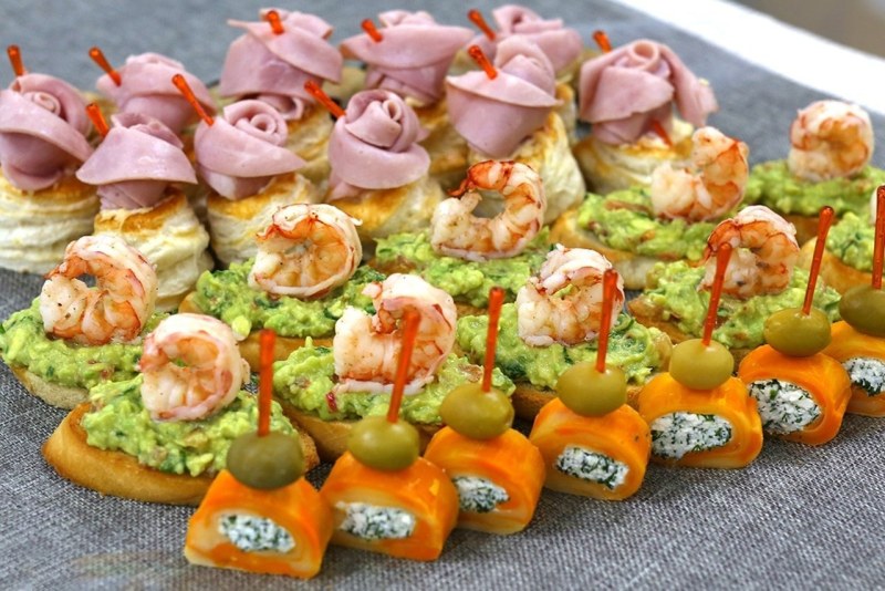 Мини закуски для фуршета