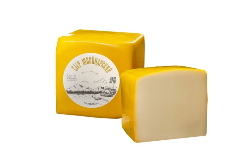 Сыр горный квадрат 50% (Алтайский) 2*6кг