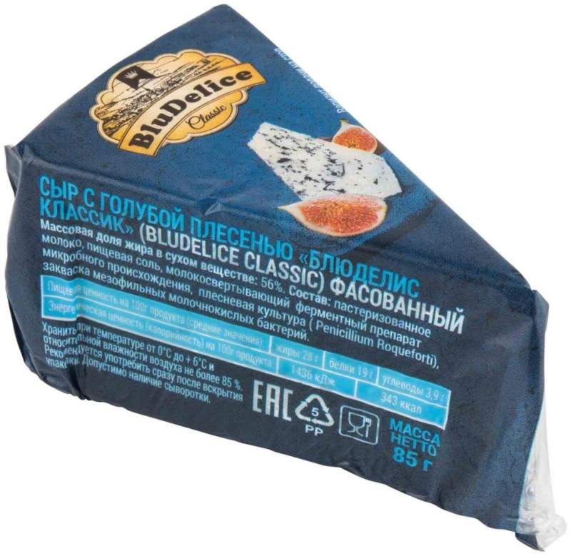 Сыр BLUDELICE С голубой плесенью, 100 г