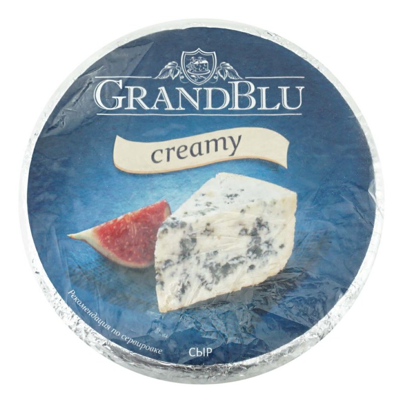 Сыр GRANDBLU сливочный с голубой плесенью 56%