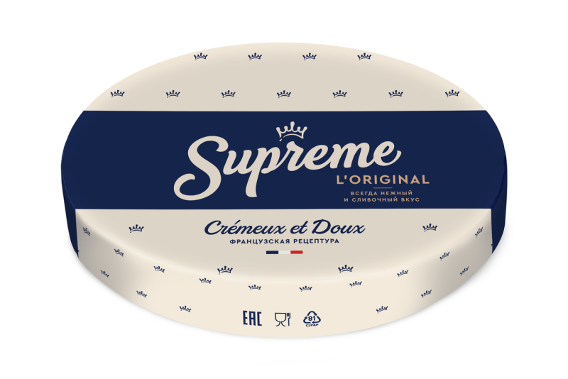 Сыр Supreme 125г 60% мягкий с белой плесенью