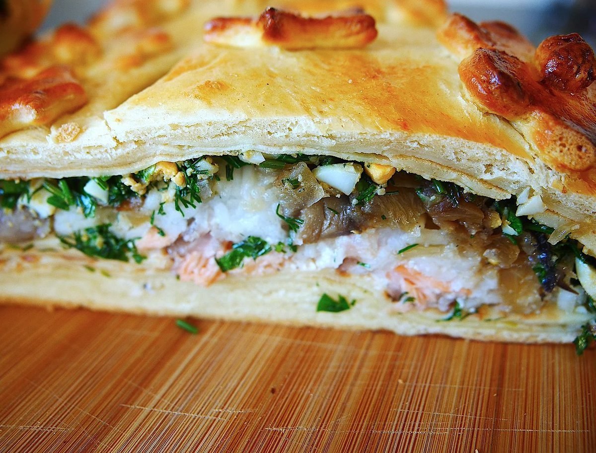 Puff Pastry Salmon pie