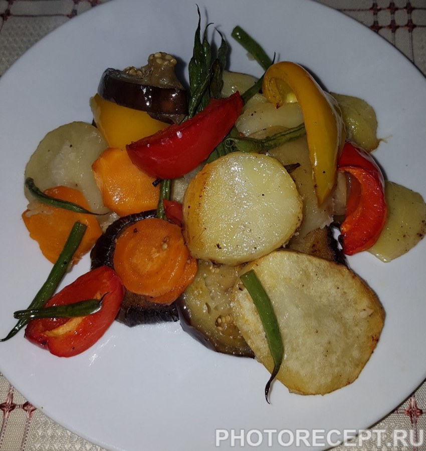 Картошка тушеная с горошком