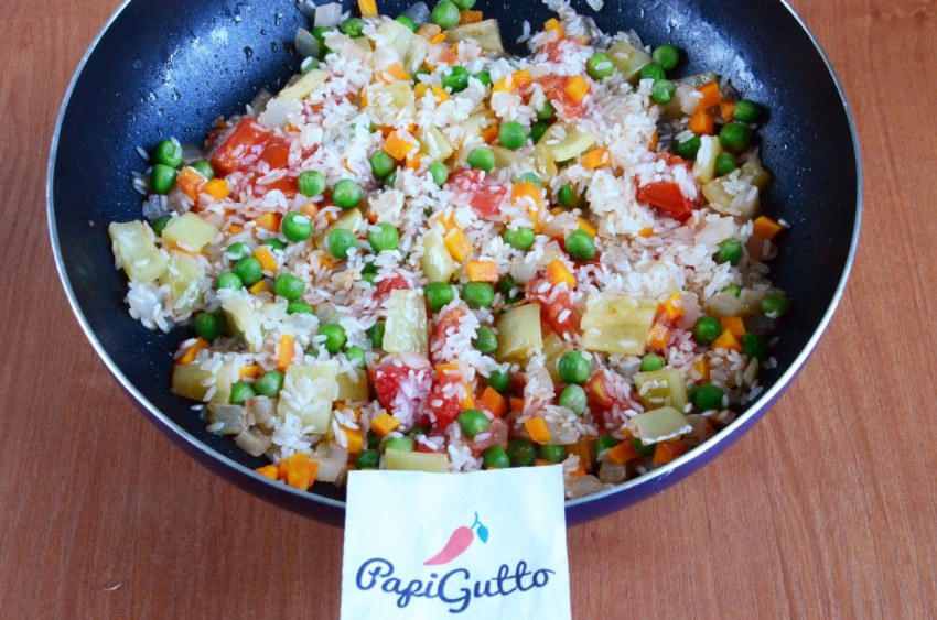 Ризотто из риса с овощами
