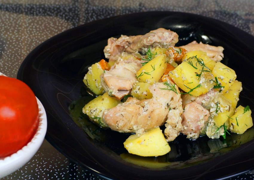 Куриное филе с картошкой