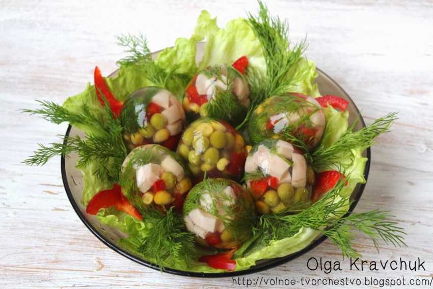 Яйца Фаберже холодная закуска