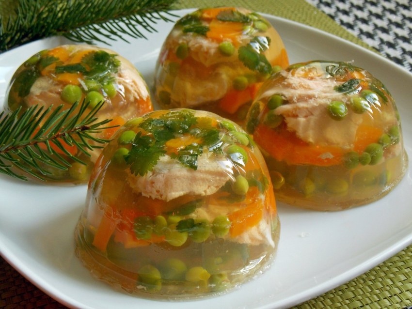 Овощи в желе