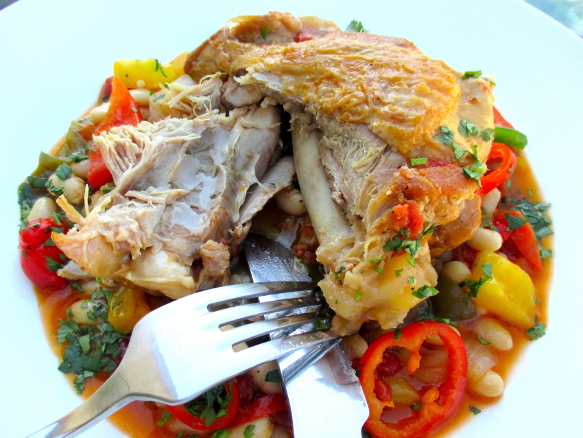 Индейка запеченная с овощами