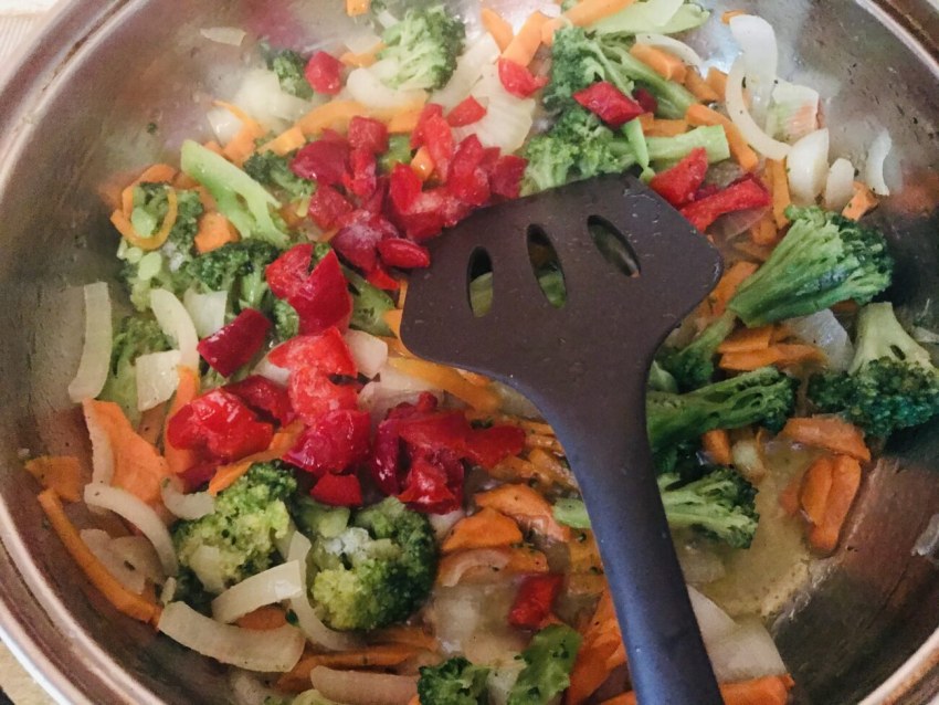 Овощное рагу с кабачками и баклажанами