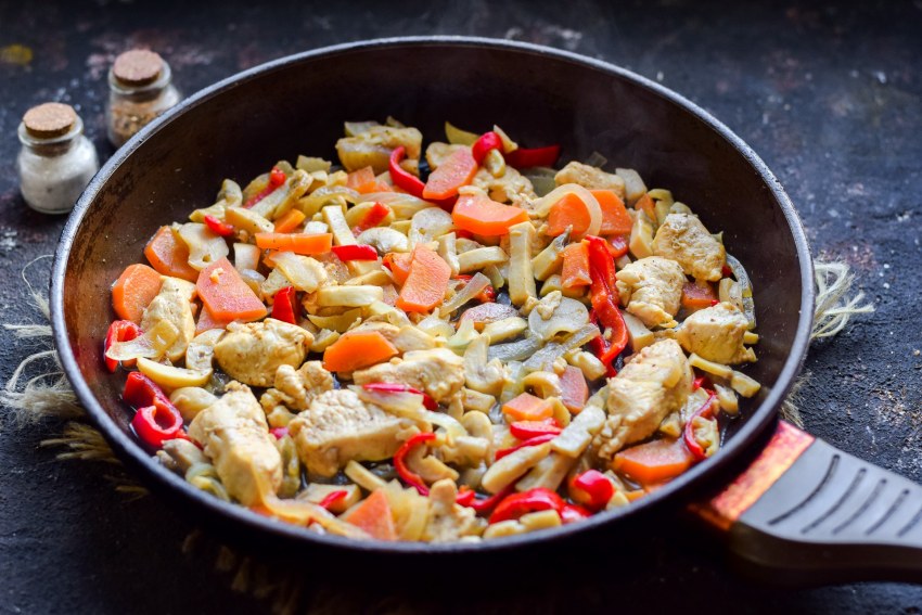 Мясо с луком