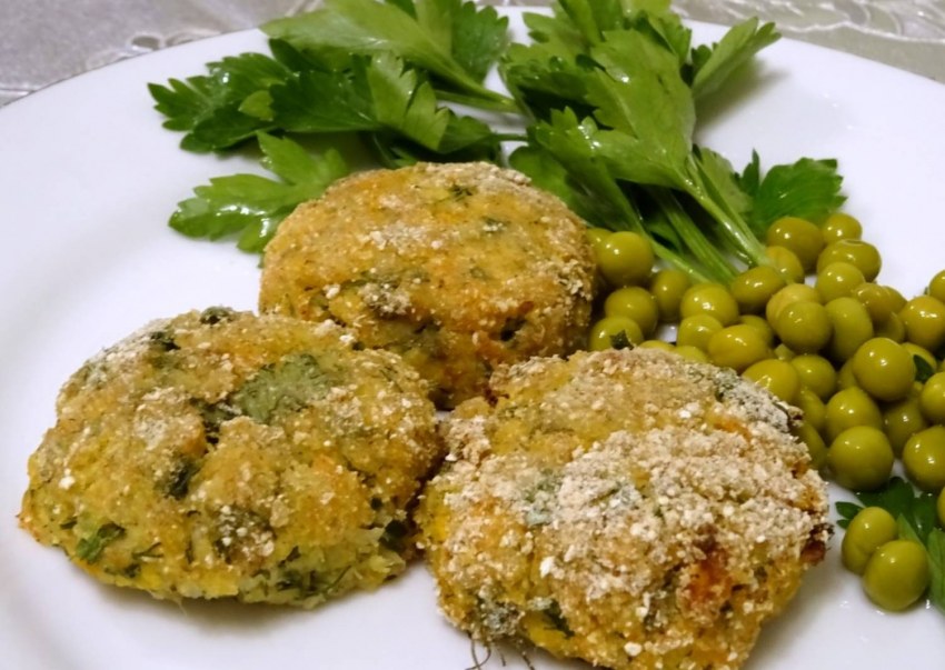 Гречневая котлета с овощами