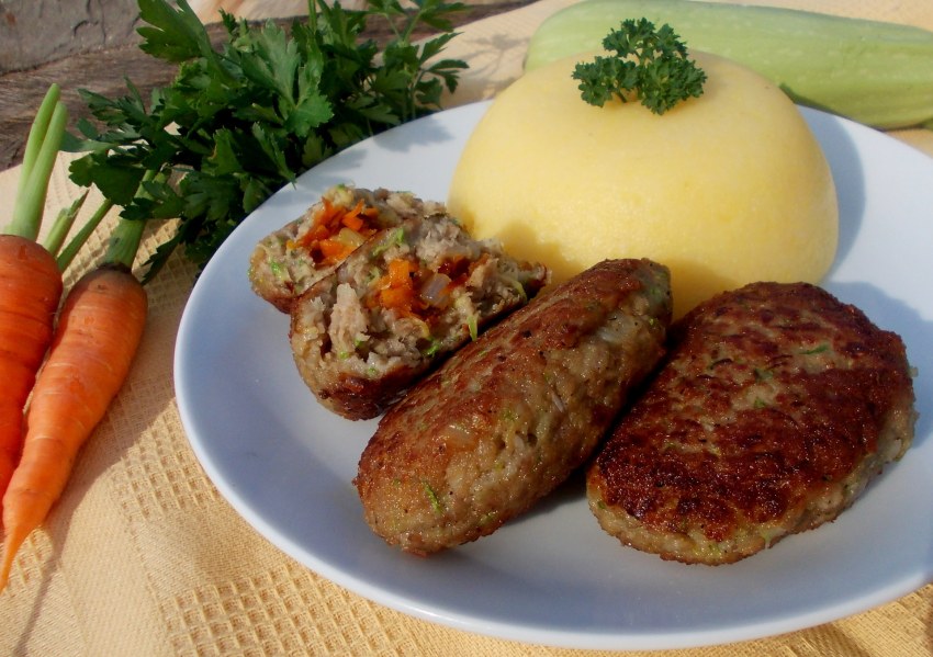 Мясо овощные котлеты